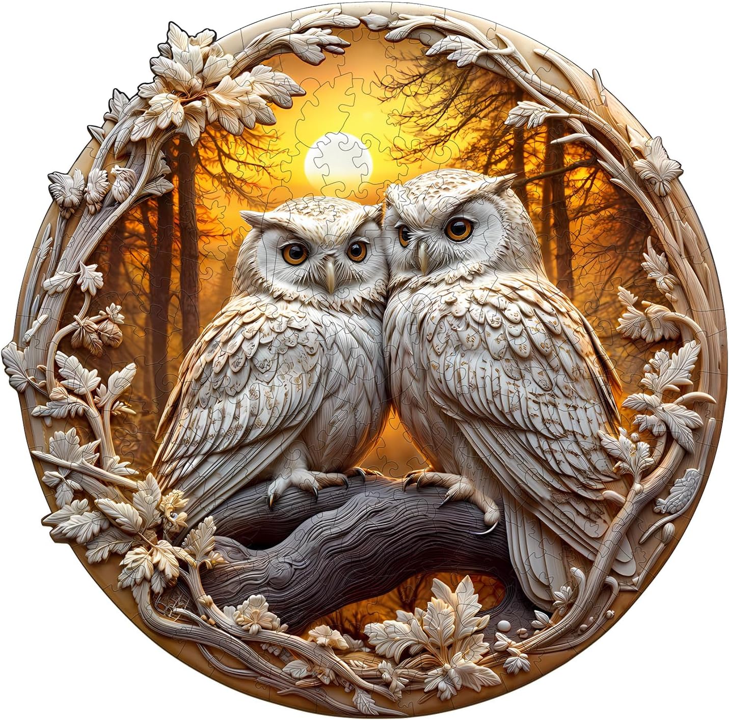 Eternal Owls Premium Wooden Puzzle